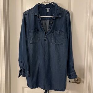 Liz Lange Maternity denim tunic size XXL